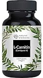 L-Carnitin 2000 - Premium: Carnipure® von Lonza - 120 Kapseln - Laborgeprüft, hochdosiert, vegan