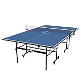 JOOLA Tischtennisplatte Inside 13 Tischtennistisch Indoor klappbares Untergestell – Schneller Aufbau-inklusive Netz, blau, 274 x 152,5 x 76 cm