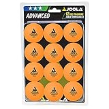 JOOLA 44255 Tischtennis-Bälle Training 40mm, Orange 12er Blister Pack